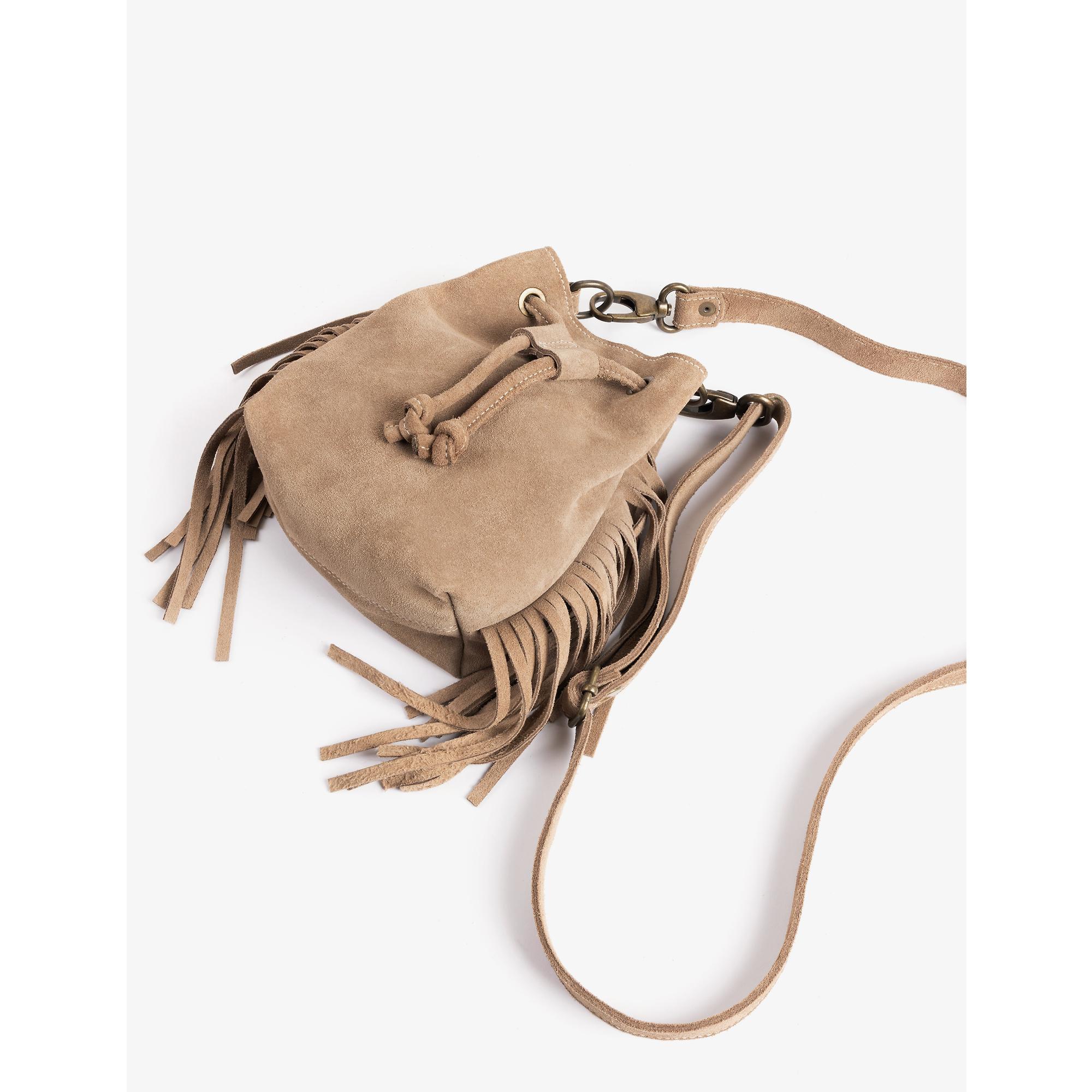 Product image 3 of 3 of Penelope Chilvers Women's Mini Fringe Suede Bag - Taupe