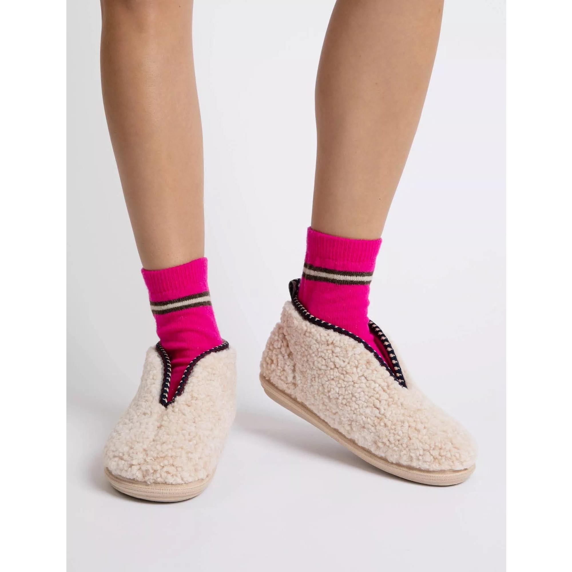 Product image 4 of 5 of Penelope Chilvers Women's Puck Fleece Slipper - Ivory