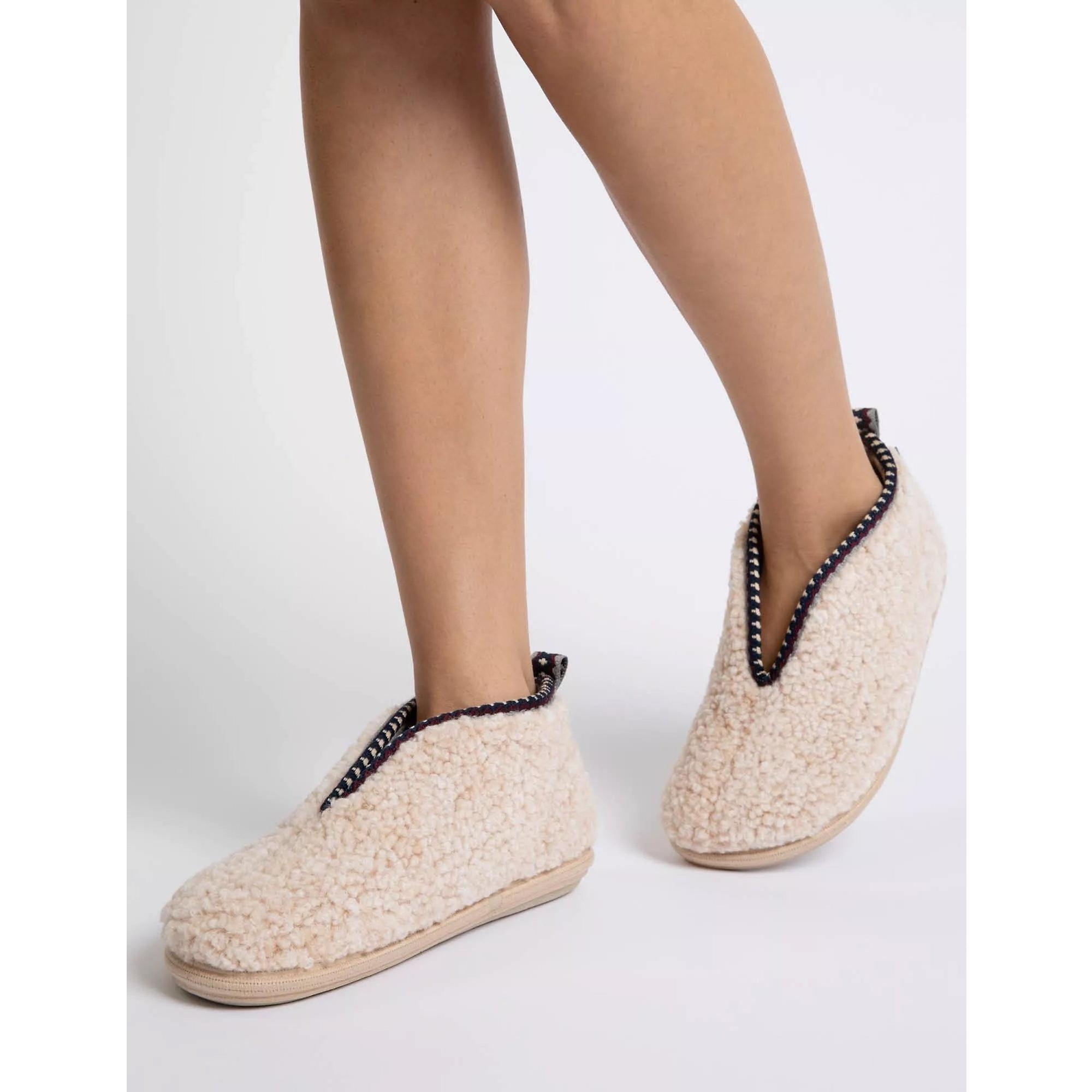 Product image 5 of 5 of Penelope Chilvers Women's Puck Fleece Slipper - Ivory