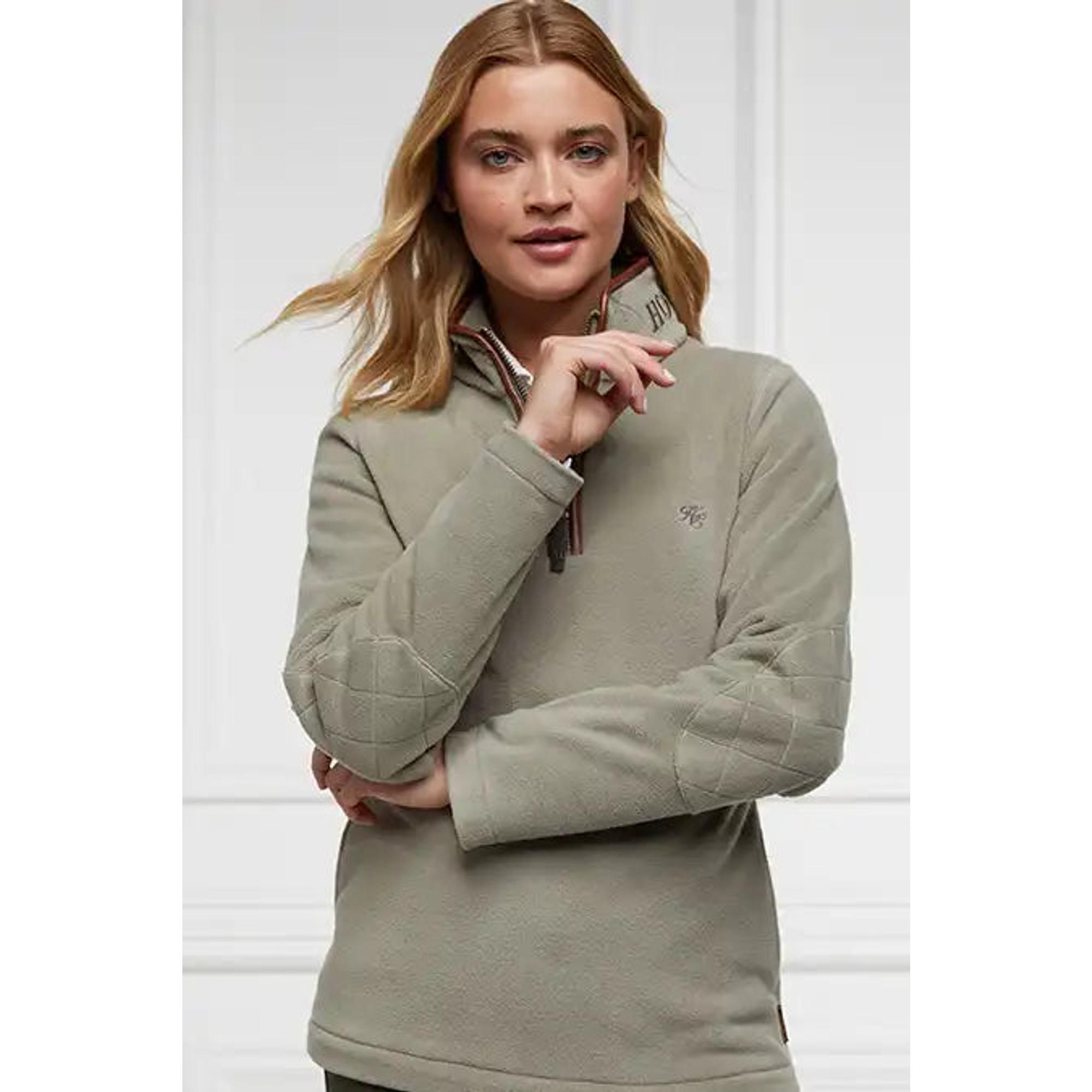 Product image 7 of 8 of Holland Cooper Women's Country Fleece Quarter Zip - Sage