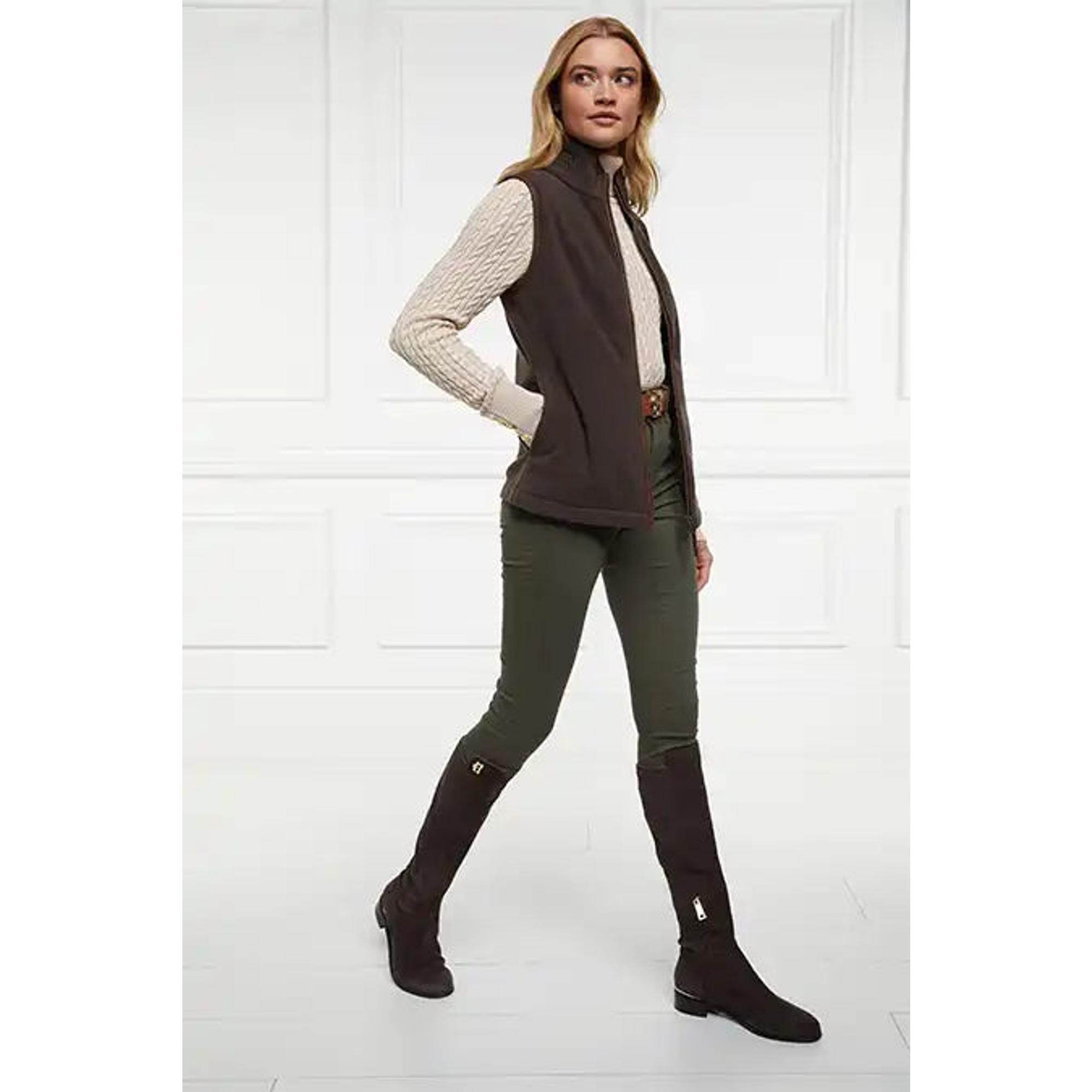 Product image 6 of 9 of Holland Cooper Women's Country Fleece Gilet - Chocolate