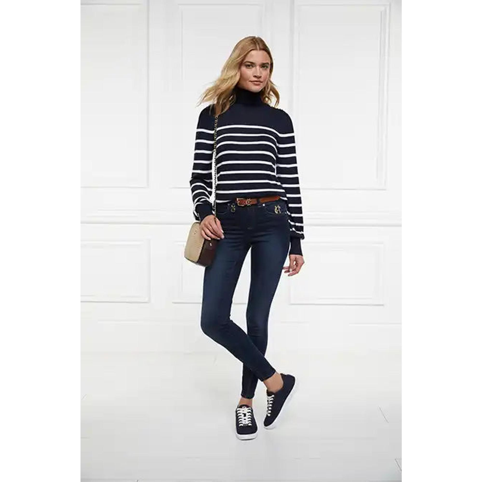 Product image 6 of 12 of Holland Cooper Women's Chelsea Court Trainers - Ink Navy