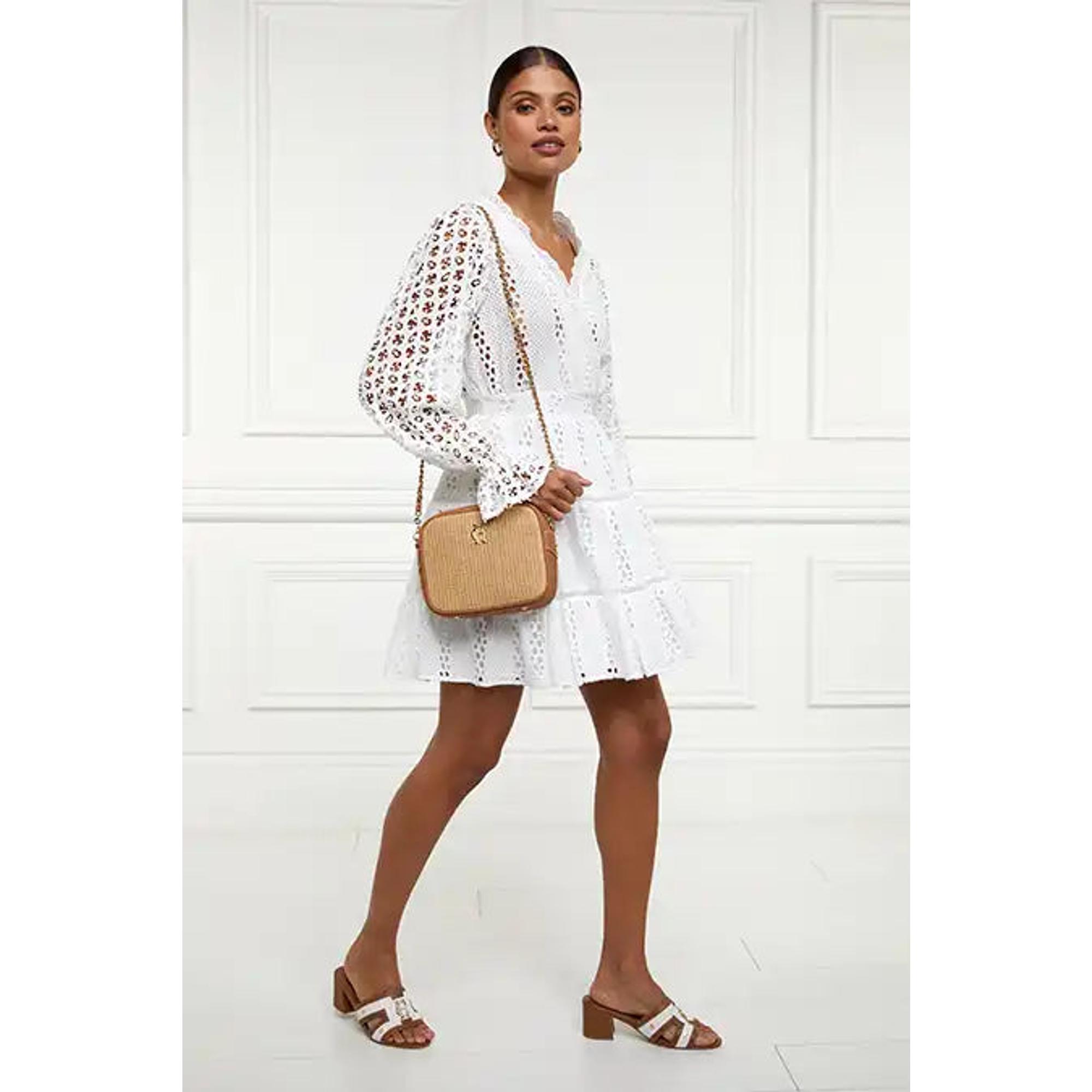 Product image 6 of 12 of Holland Cooper Women's Soho Camera Bag - Tan Raffia