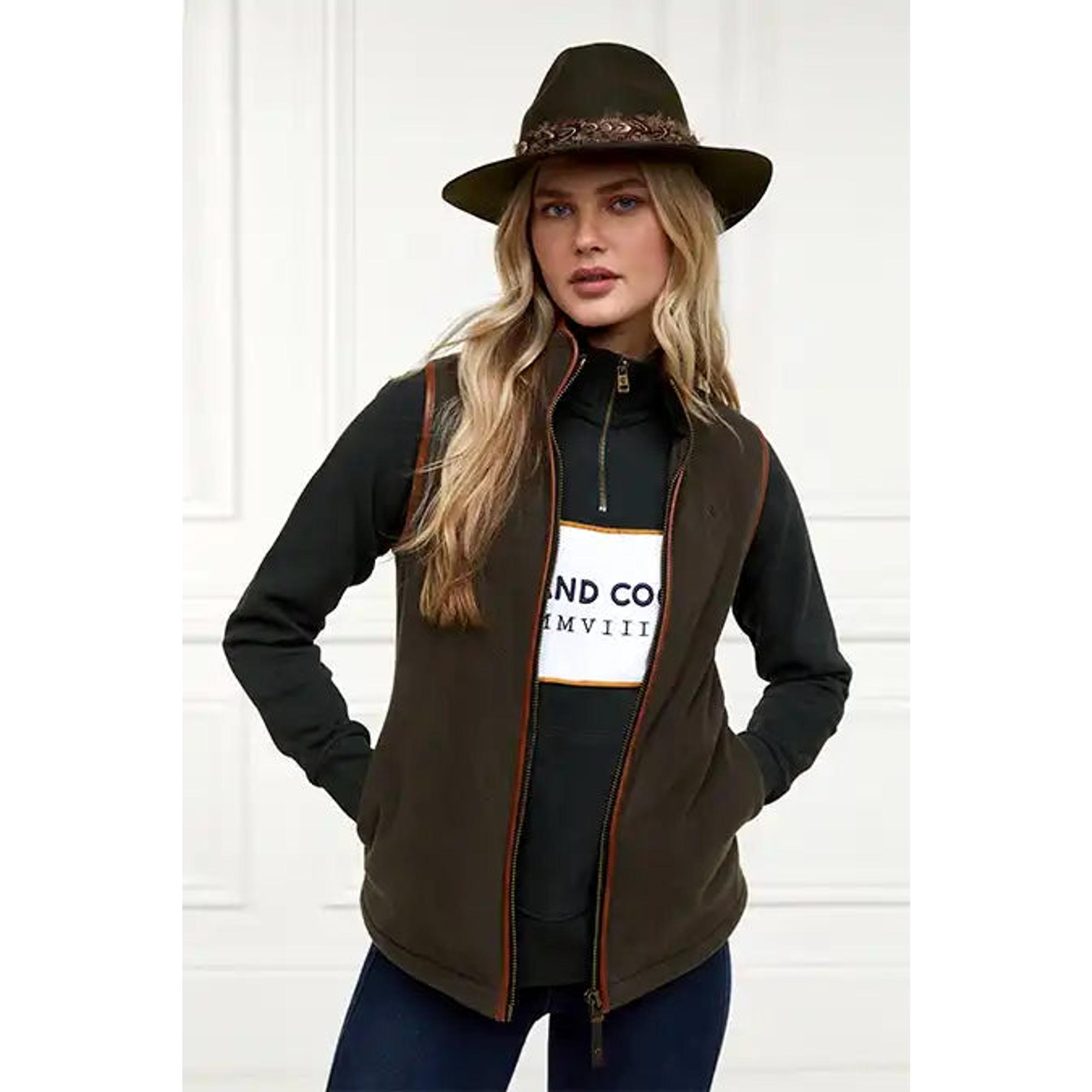 Product image 7 of 10 of Holland Cooper Women's Sporting Heritage Zip Henley - Racing Green