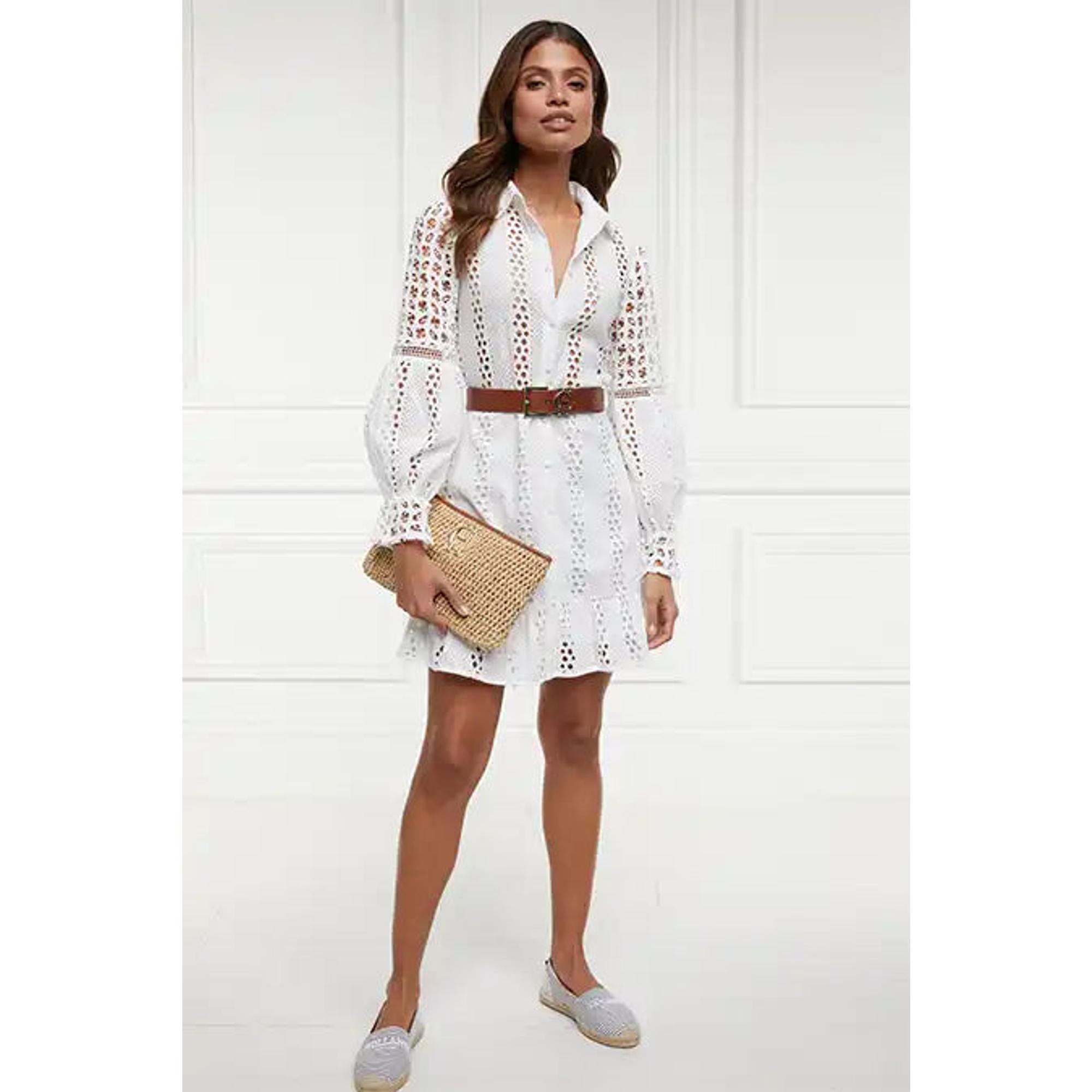 Product image 5 of 11 of Holland Cooper Women's Broderie Lace Dress - White