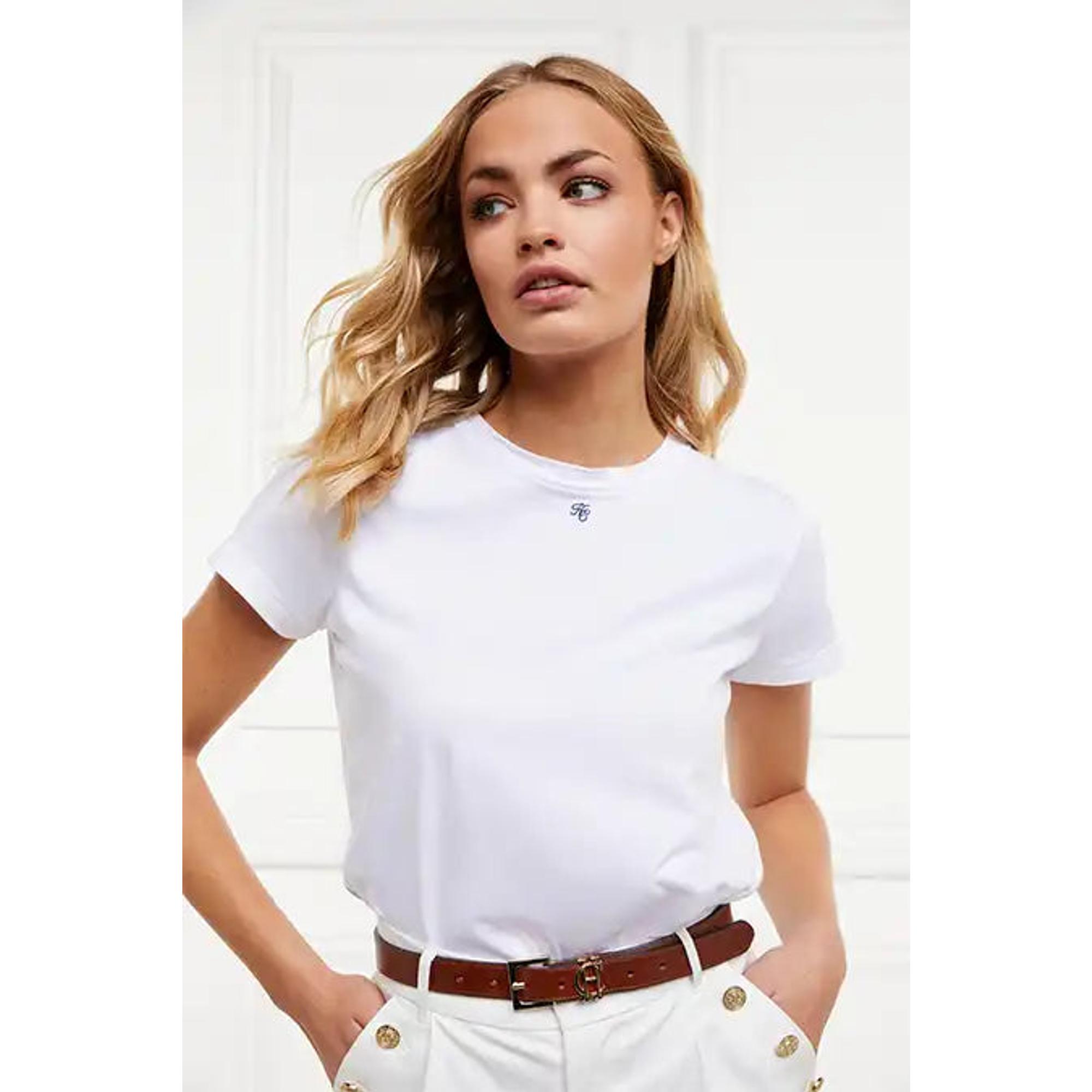 Product image 6 of 9 of Holland Cooper Women's Monogram Tee - White