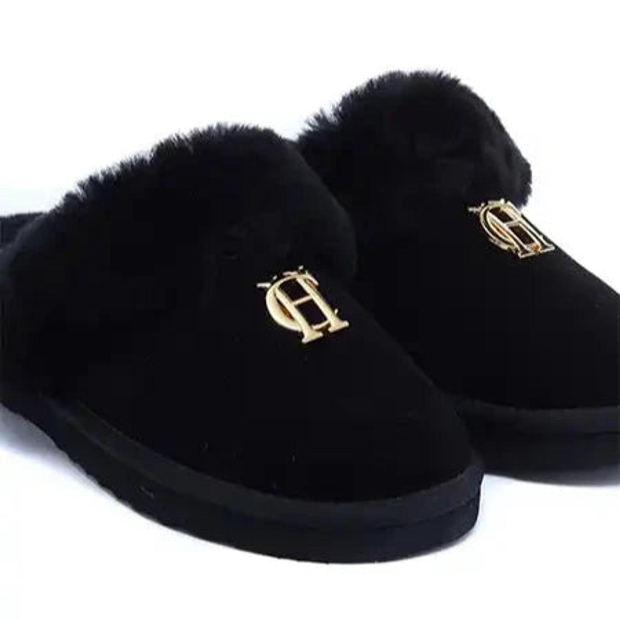 Product image 4 of 7 of Holland Cooper Women's HC Shearling Slippers - Black