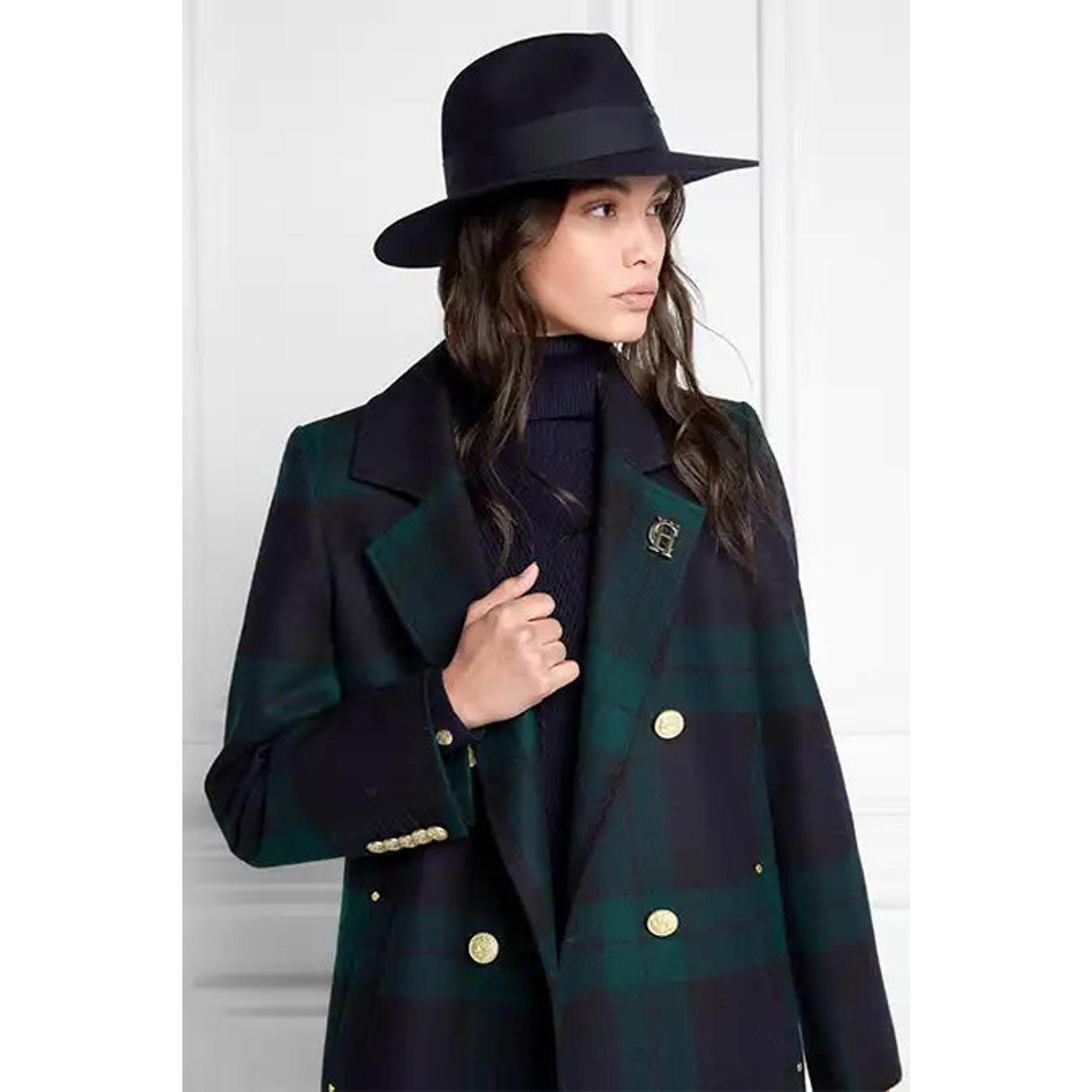 Product image 5 of 8 of Holland Cooper Trilby Hat Spot Feather - Ink Navy