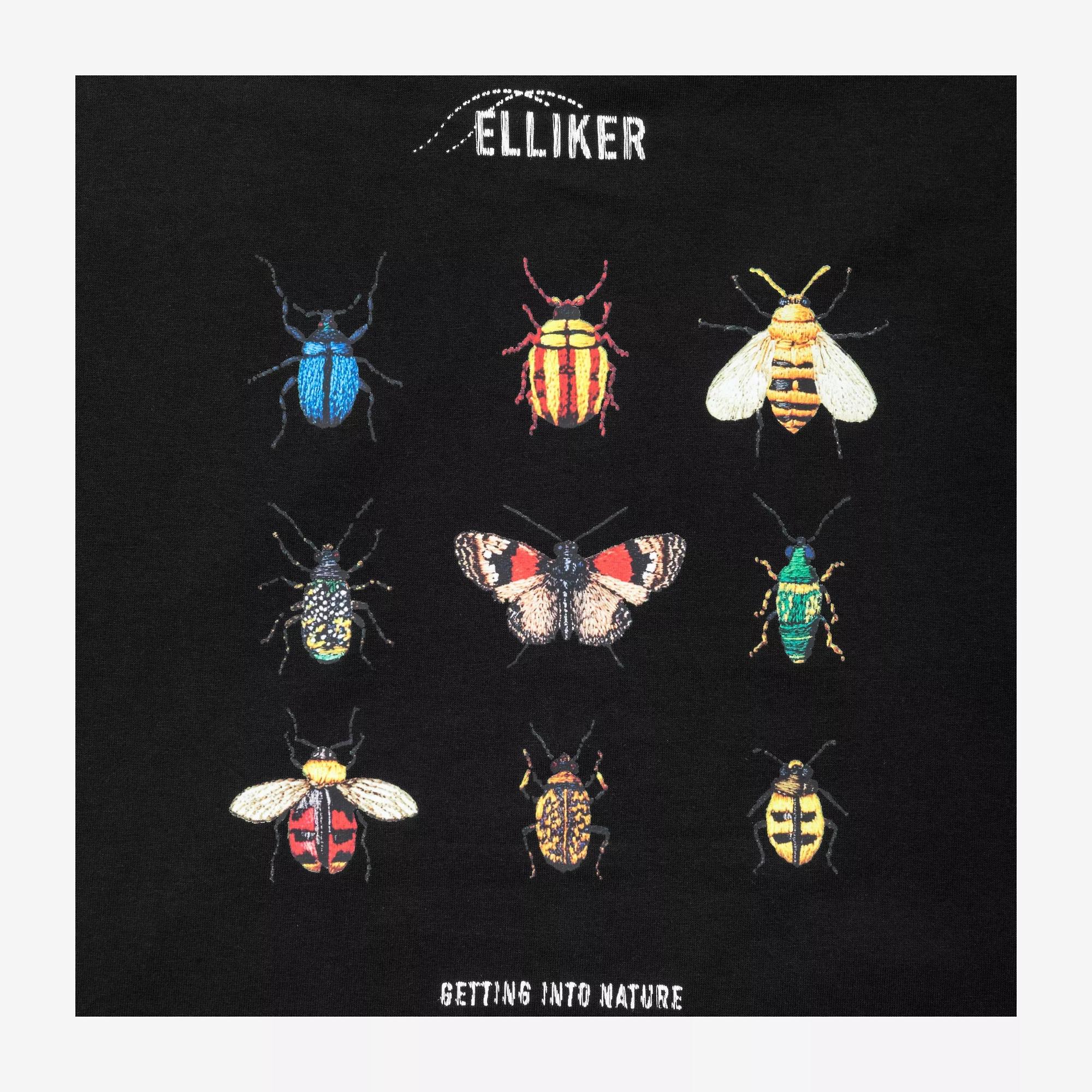 Product image 4 of 9 of Elliker Unisex Rill Bug Print Short Sleeve T-Shirt - Black