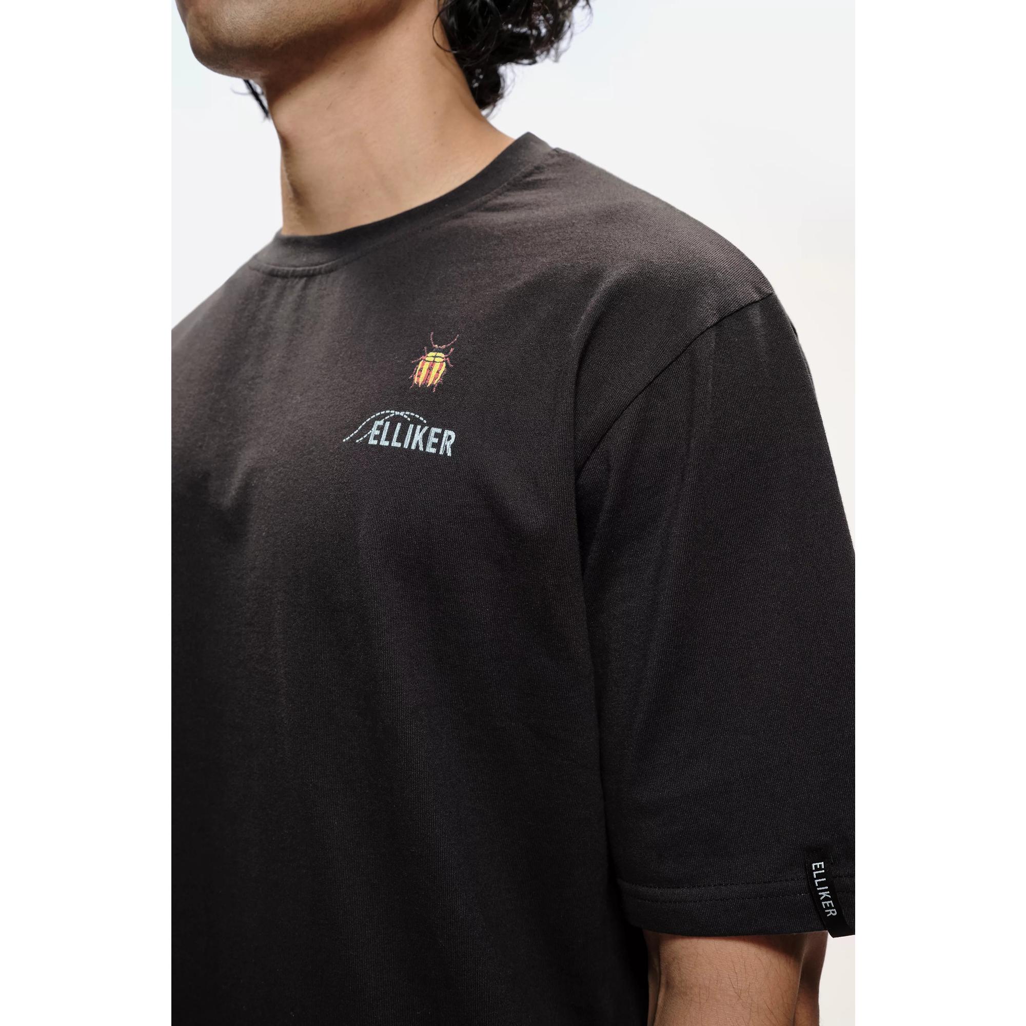 Product image 8 of 9 of Elliker Unisex Rill Bug Print Short Sleeve T-Shirt - Black
