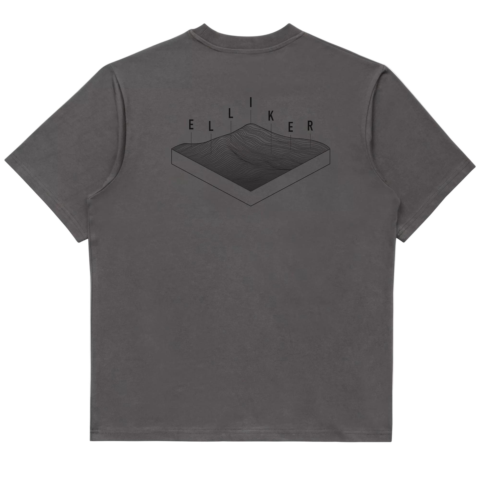 Product image 1 of 13 of Elliker Unisex Rill Hill Print Short Sleeve T-Shirt - Grey