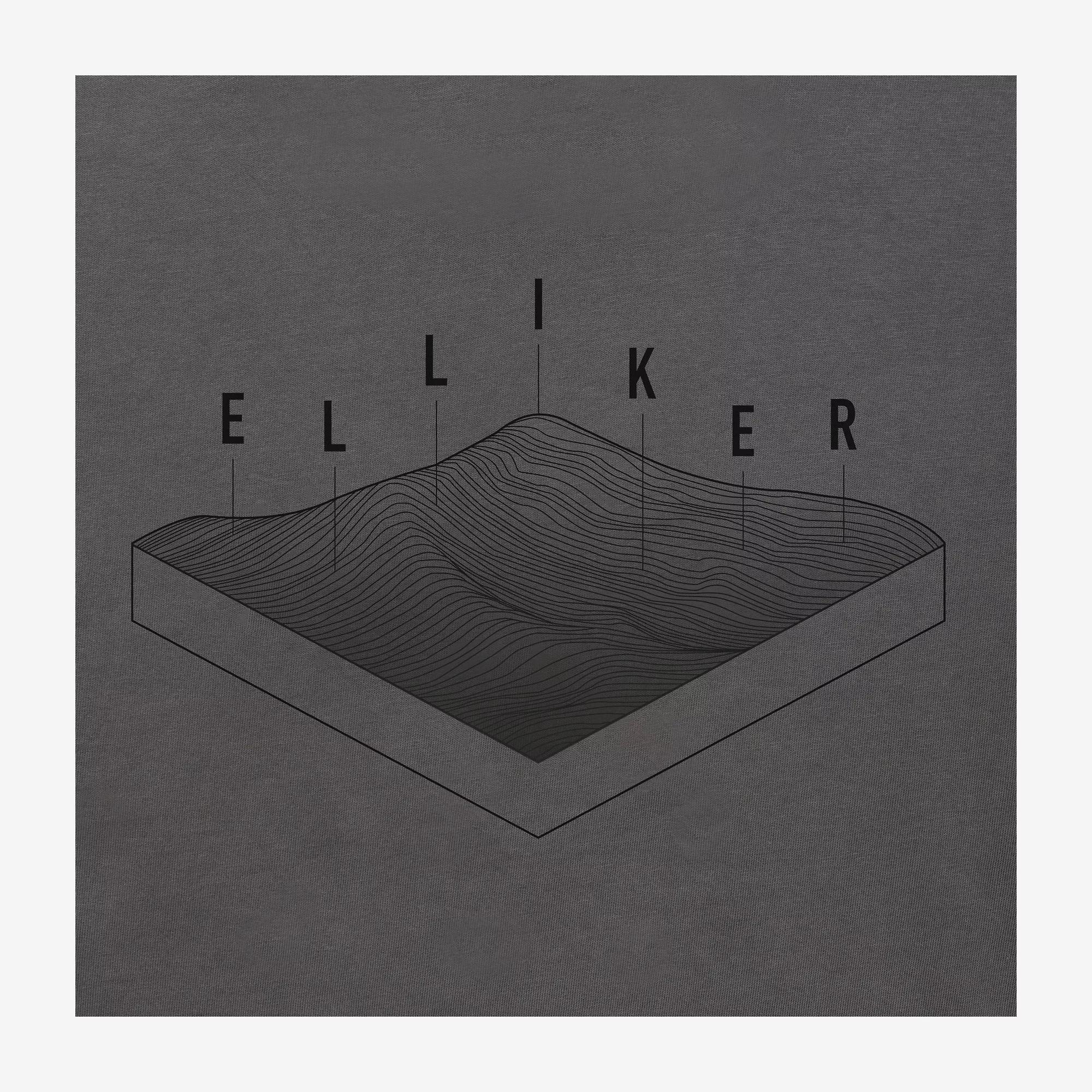 Product image 4 of 13 of Elliker Unisex Rill Hill Print Short Sleeve T-Shirt - Grey