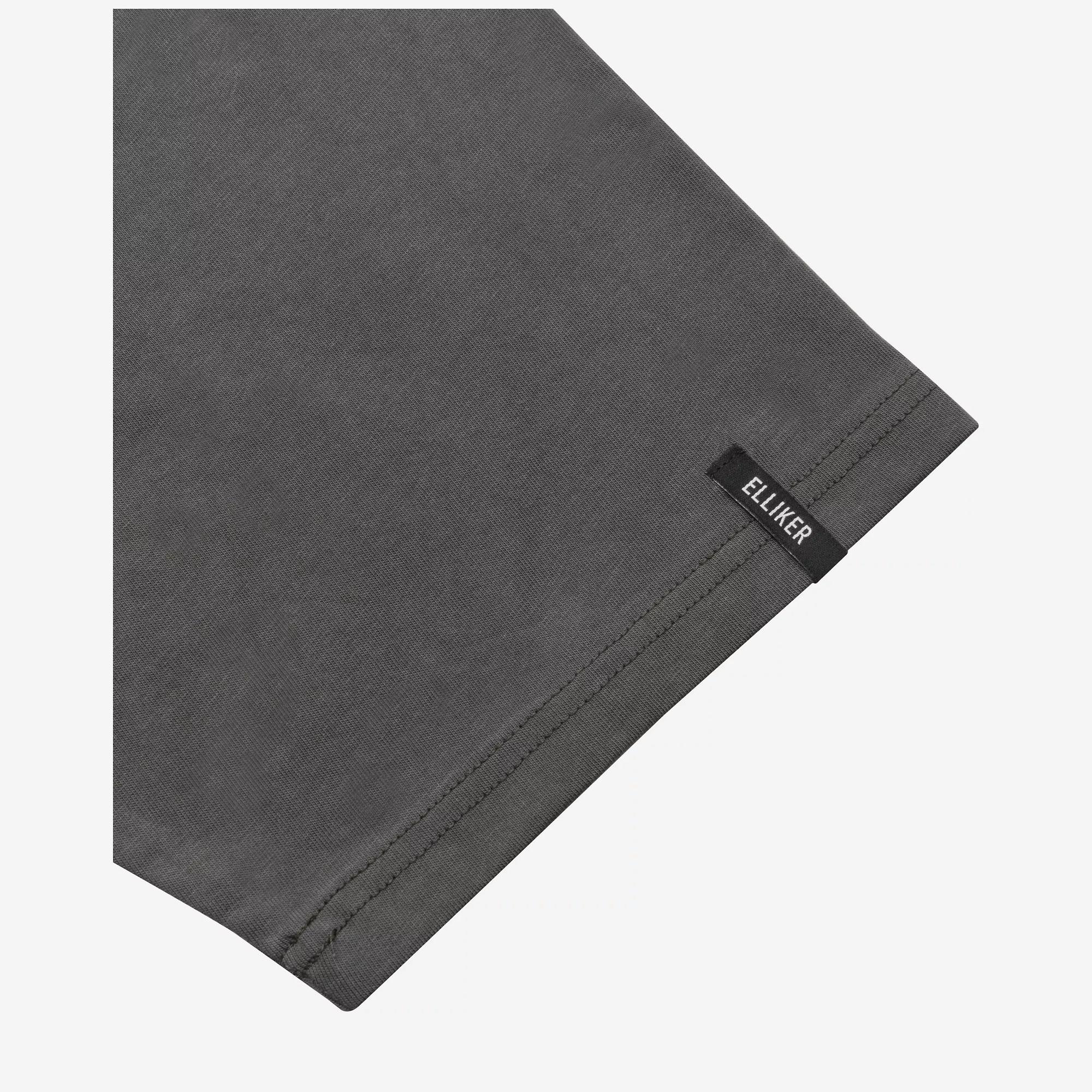 Product image 6 of 13 of Elliker Unisex Rill Hill Print Short Sleeve T-Shirt - Grey