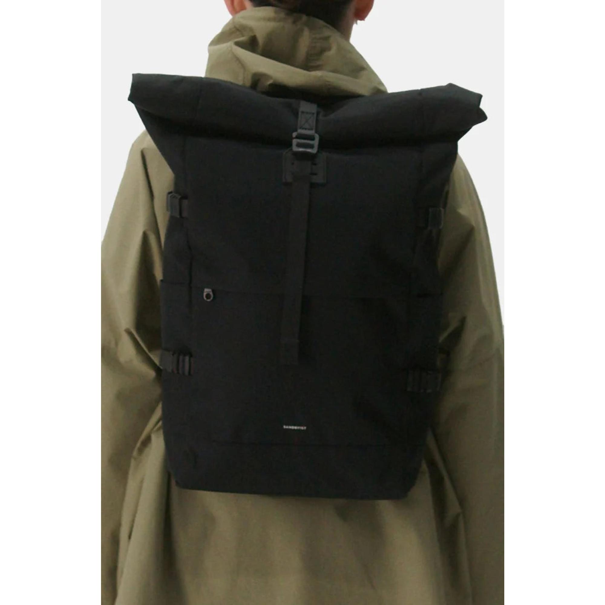 Product image 12 of 12 of Sandqvist Icon Rolltop Backpack L - 26L - Black