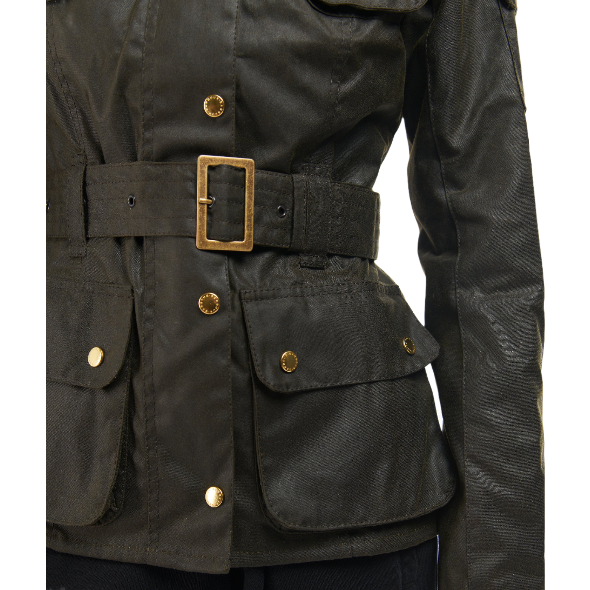 Product image 10 of 13 of Barbour International Women's International Wax Jacket - Olive