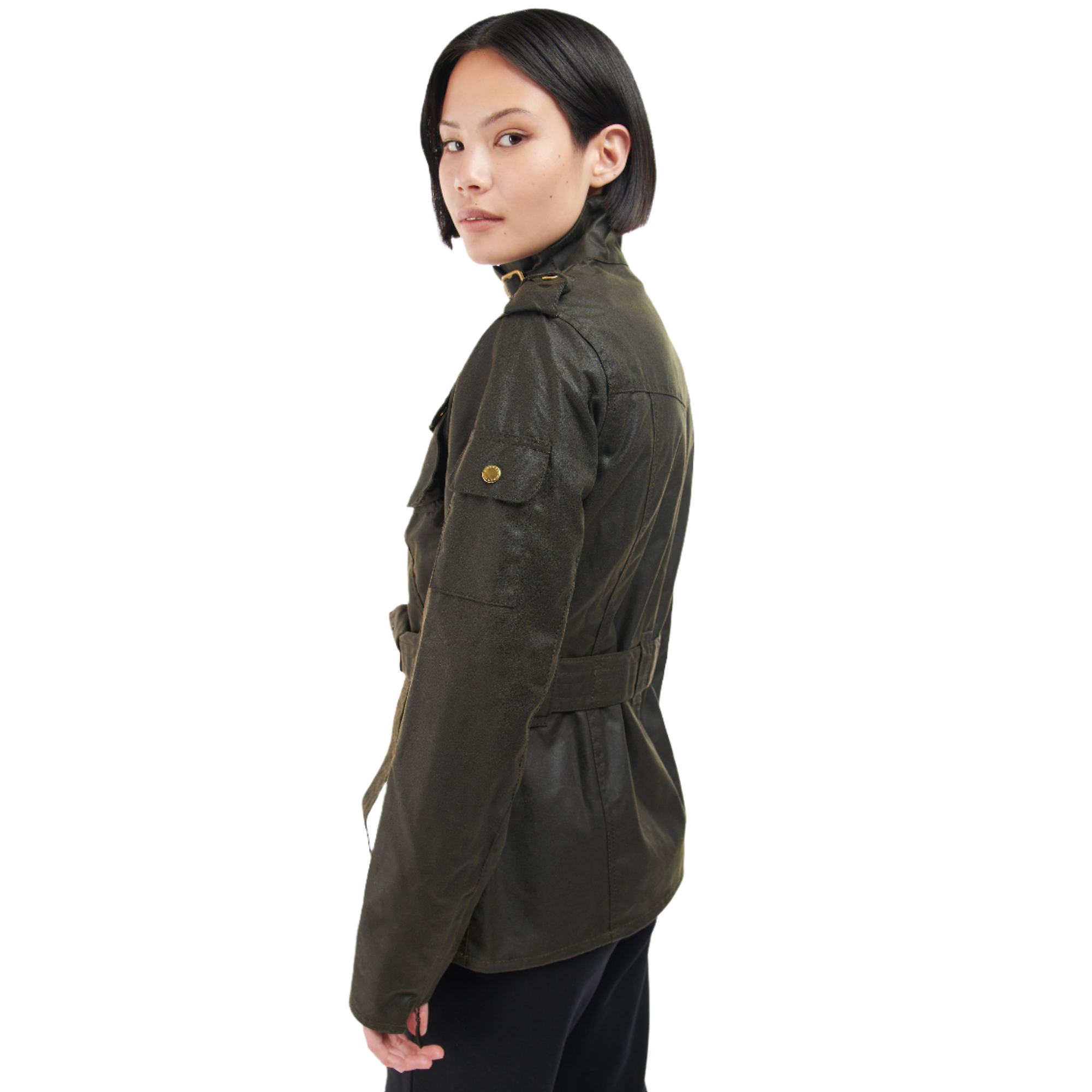Product image 5 of 13 of Barbour International Women's International Wax Jacket - Olive