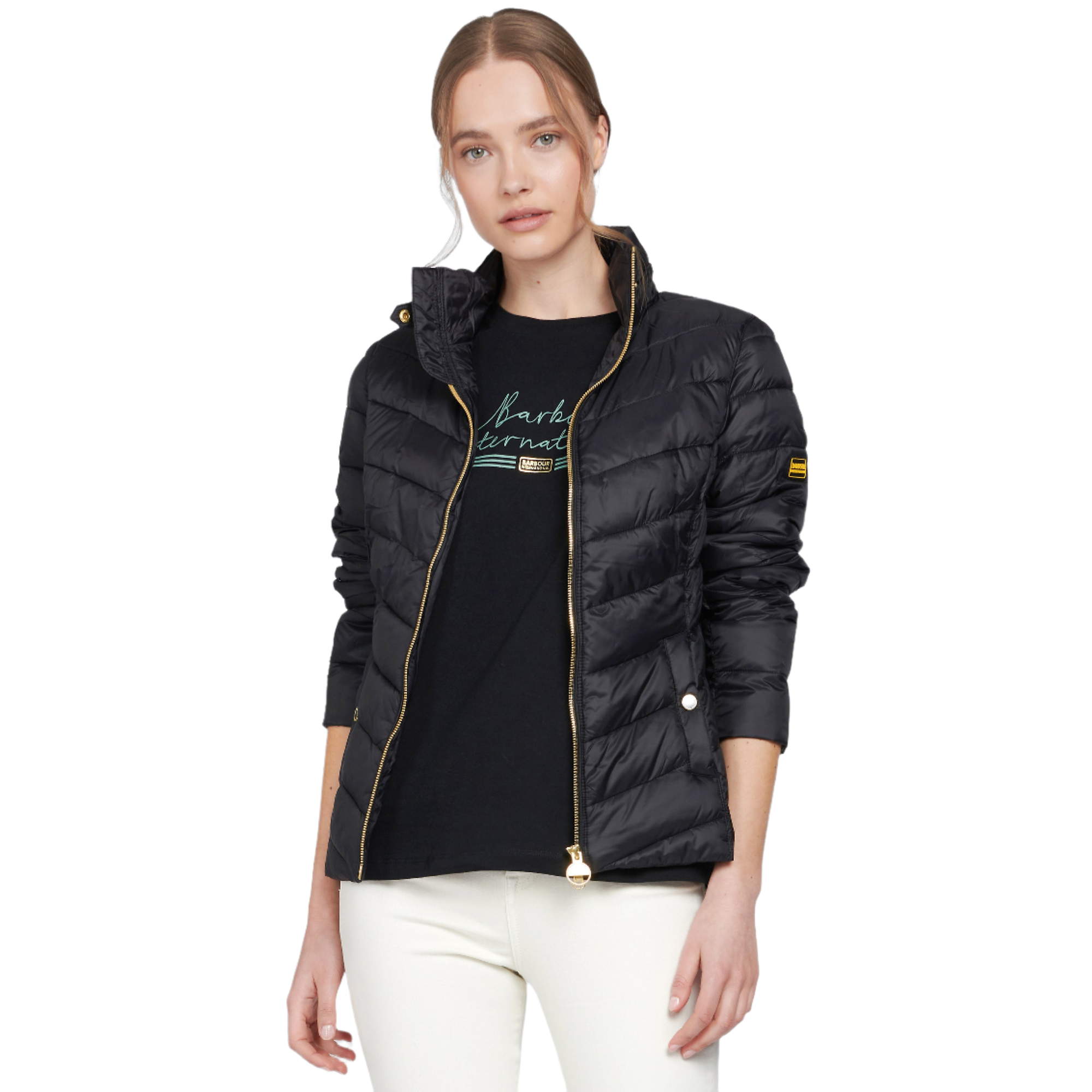 Product image 3 of 11 of Barbour International Women's Aubern Quilted Jacket - Black
