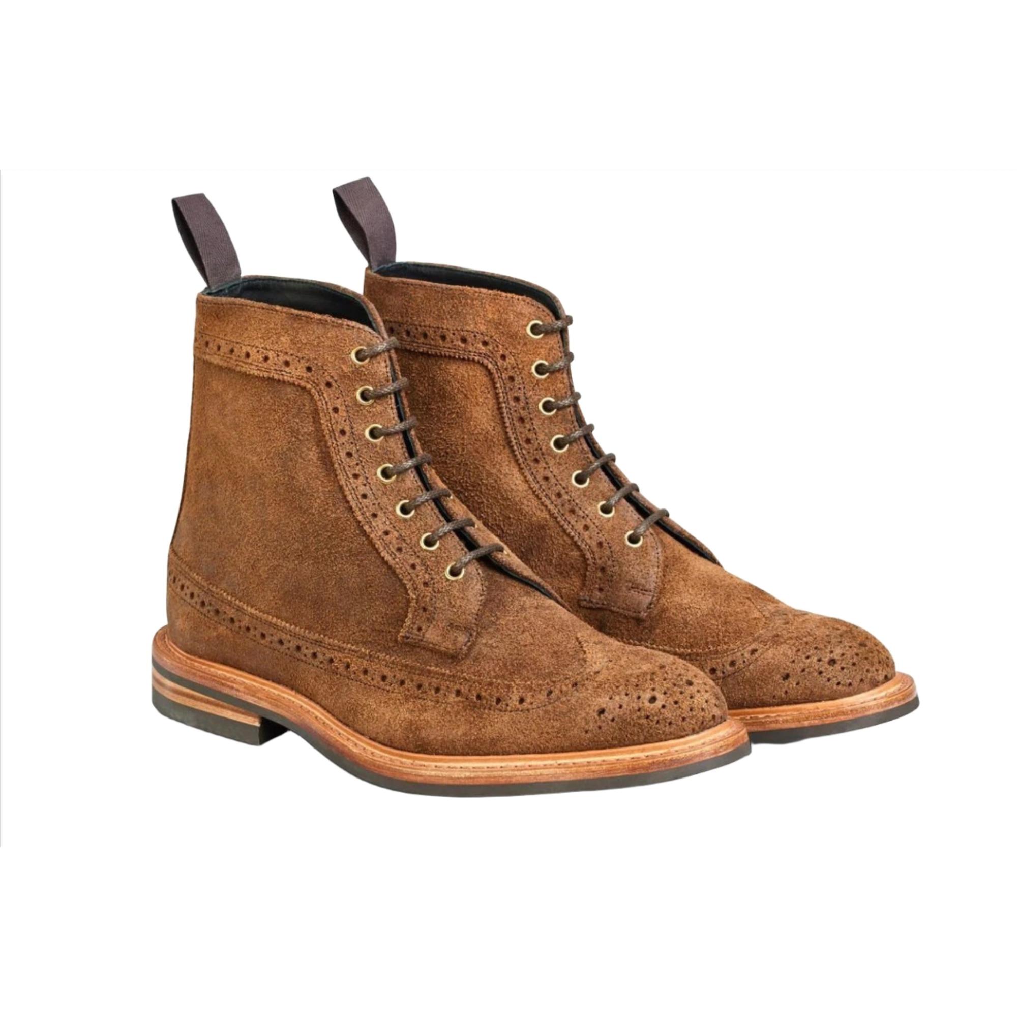 Product image 3 of 5 of Tricker’s Simon Longwing Brogue Boot – Snuff Repello Suede