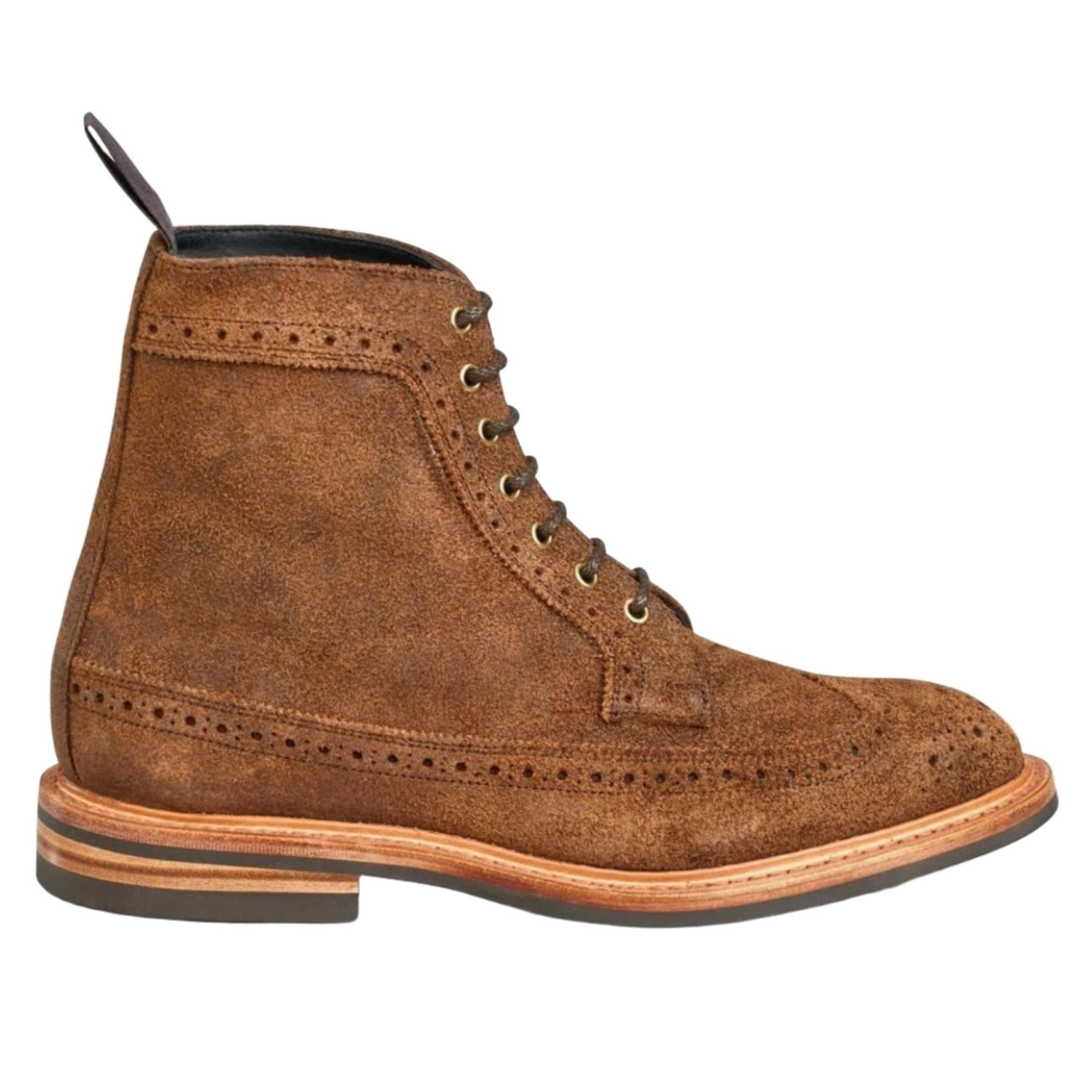 Product image 1 of 5 of Tricker’s Simon Longwing Brogue Boot – Snuff Repello Suede