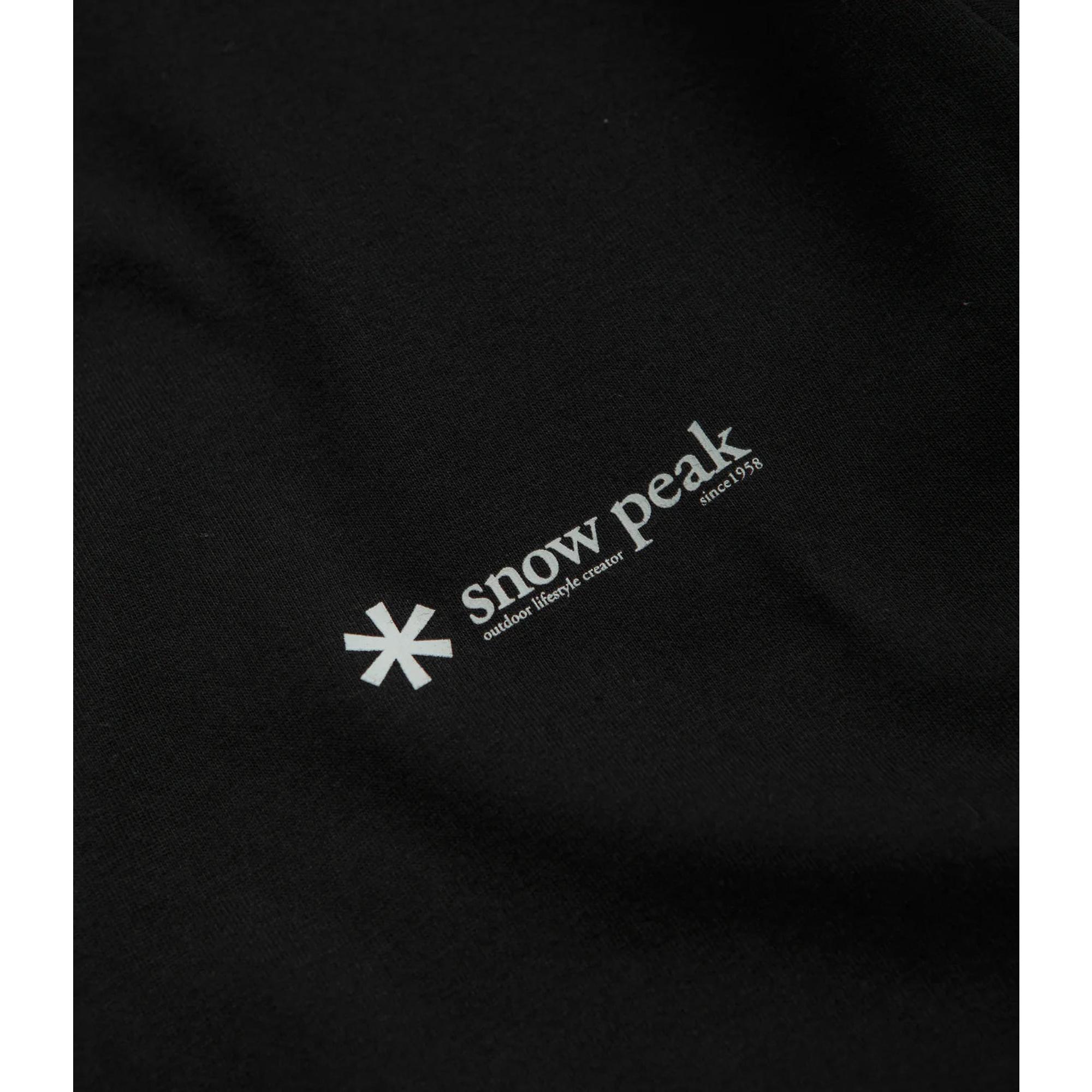Product image 7 of 8 of Snow Peak Onepoint Logo Long Sleeve T-Shirt - Black