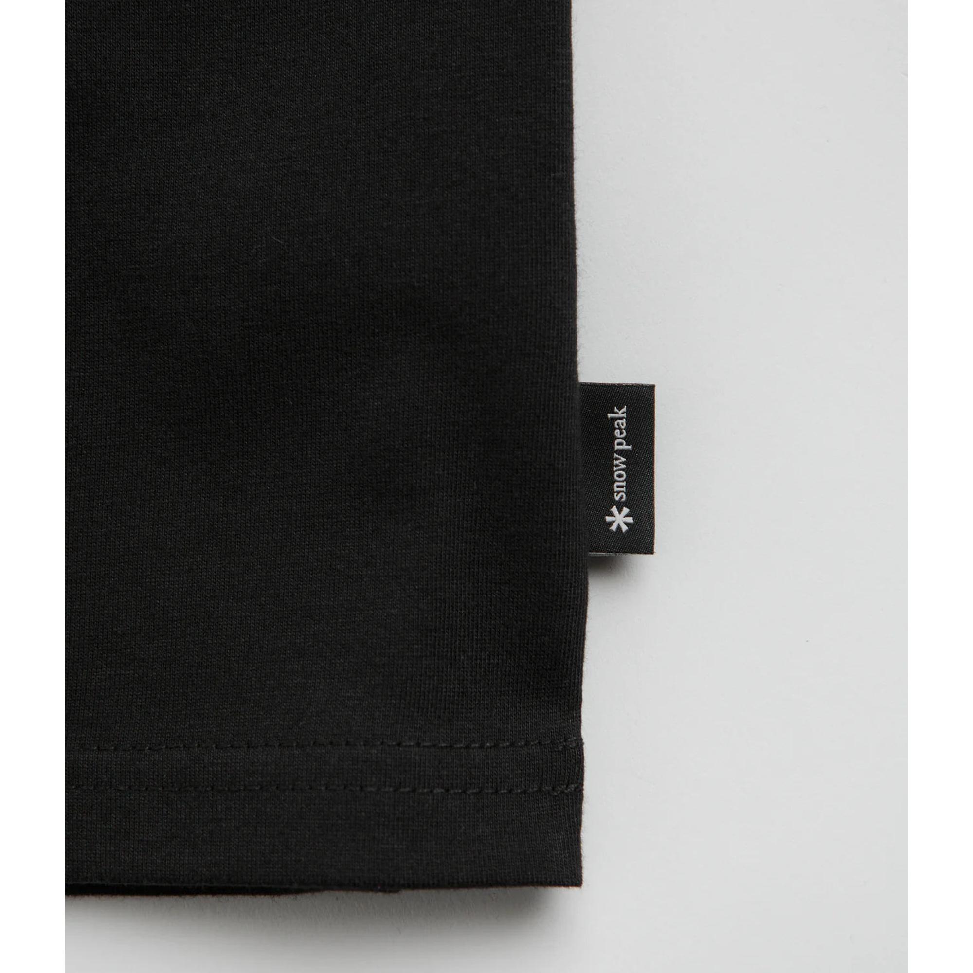 Product image 5 of 8 of Snow Peak Onepoint Logo Long Sleeve T-Shirt - Black