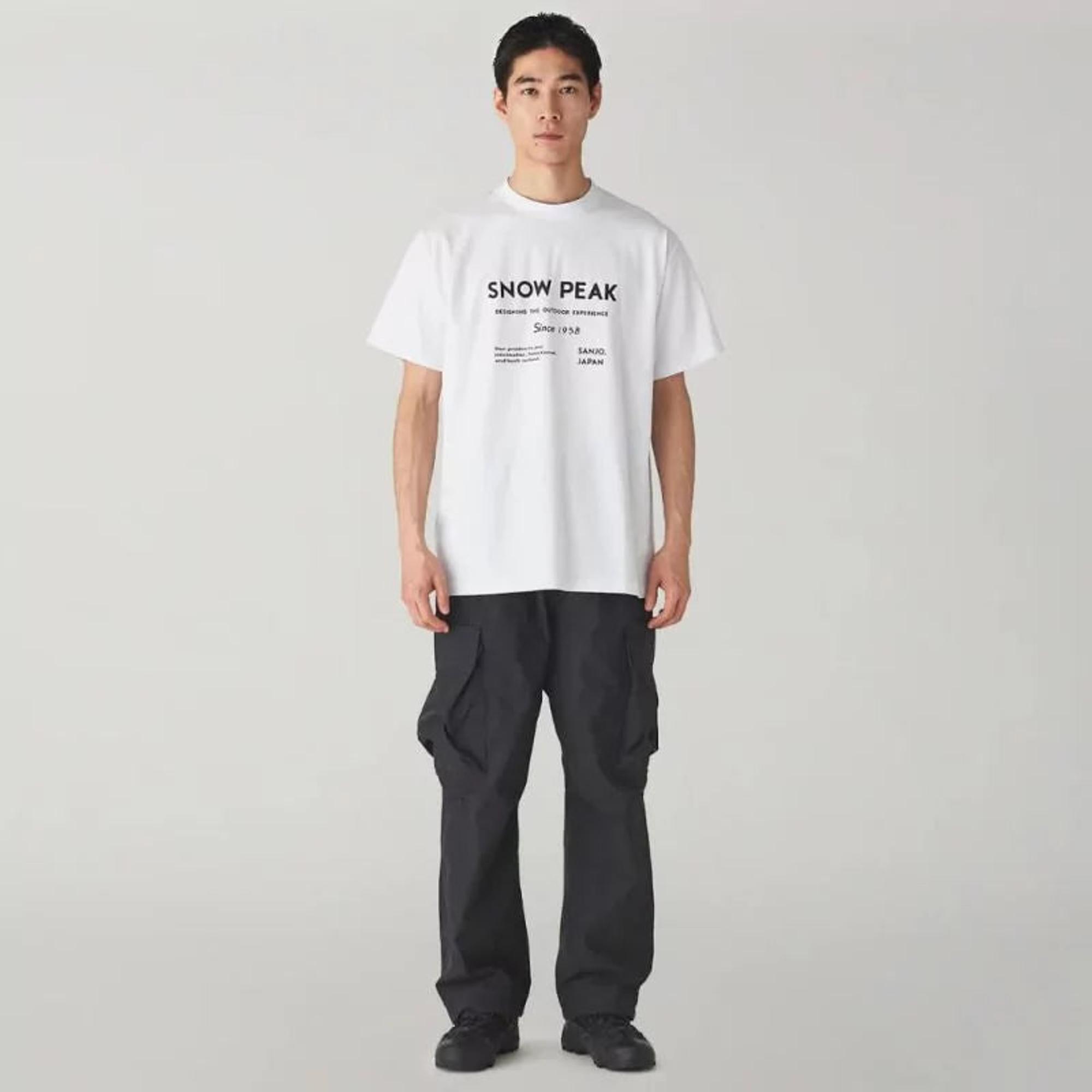 Product image 2 of 5 of Snow Peak Typography T-Shirt - White