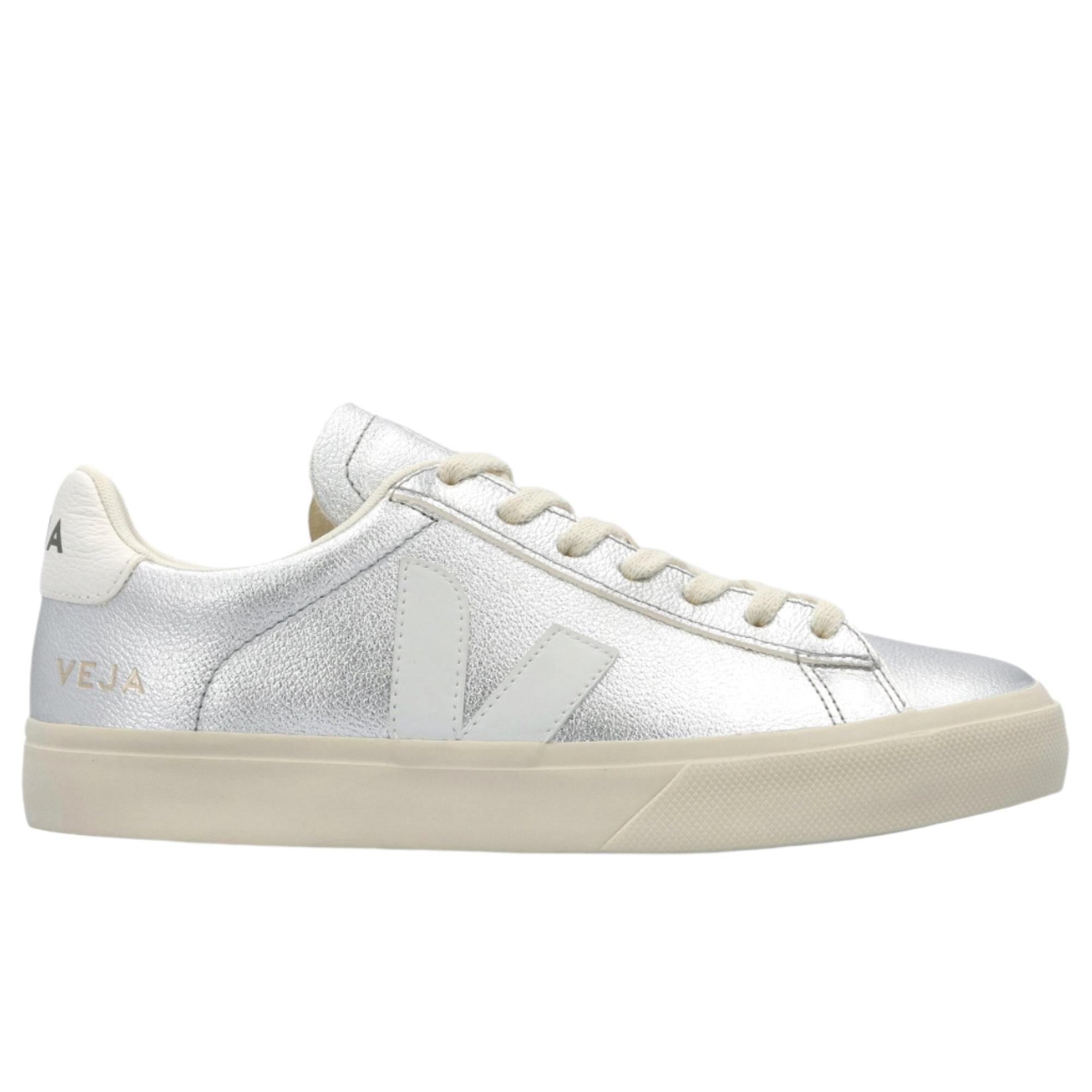 Product image 1 of 8 of VEJA Women's Campo Leather Sneaker - Silver White