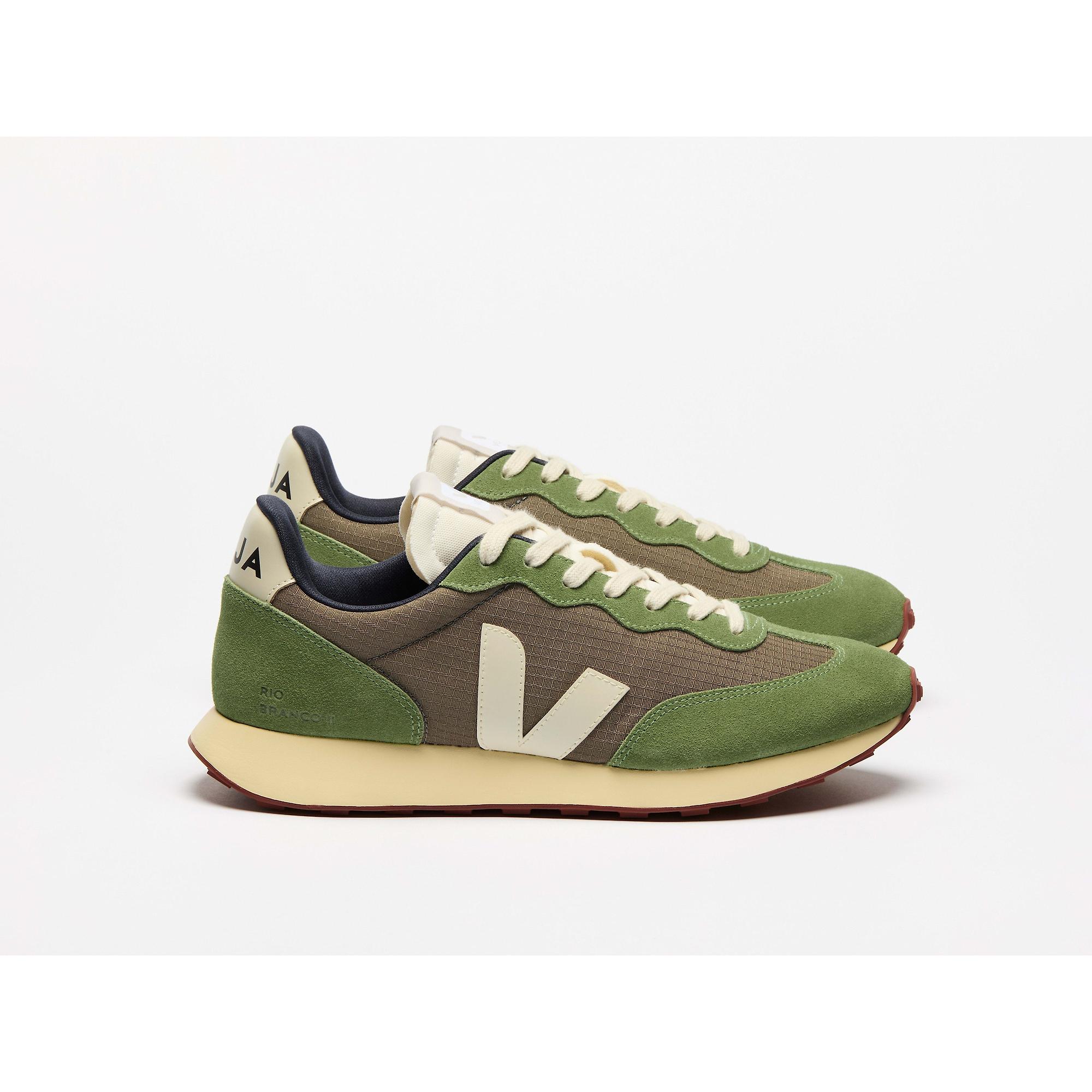 Product image 2 of 5 of VEJA Men's Rio Branco II Ripstop Retro-Running Trainers - Kaki Pierre