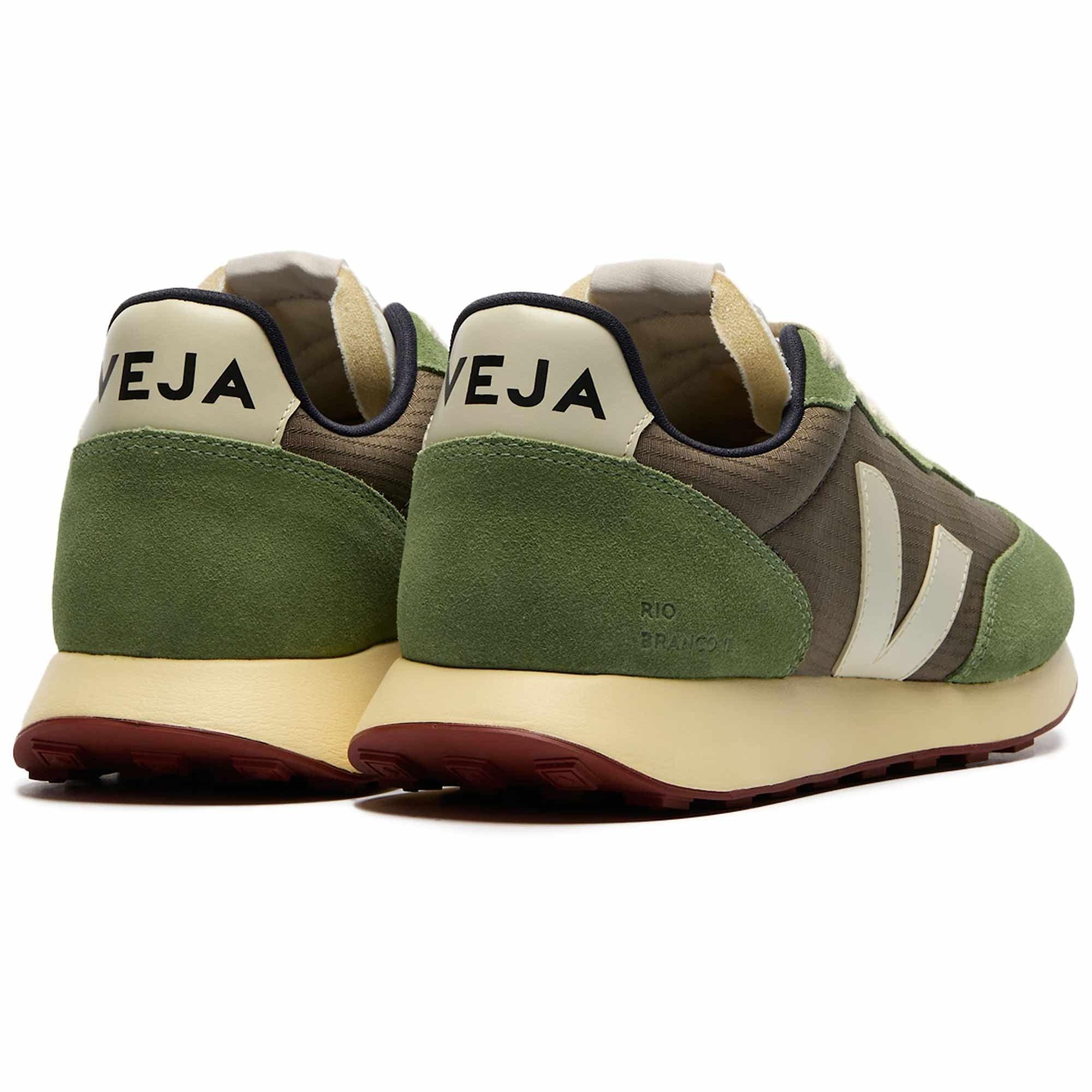 Product image 4 of 5 of VEJA Men's Rio Branco II Ripstop Retro-Running Trainers - Kaki Pierre