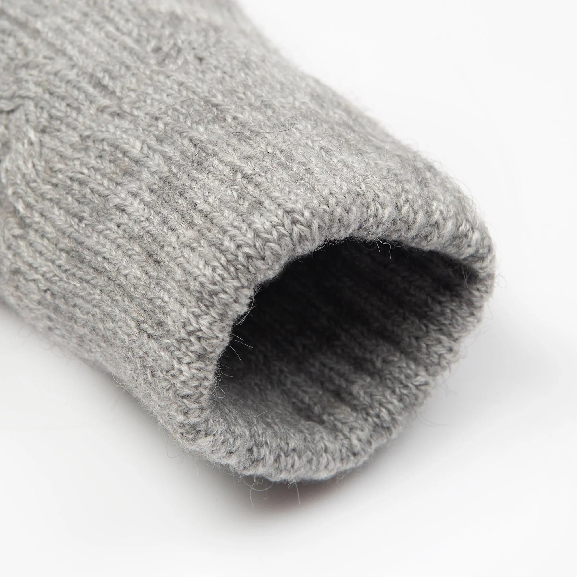 Product image 3 of 10 of Dents Women's Fingerless Cable Knit Gloves - Dove Grey