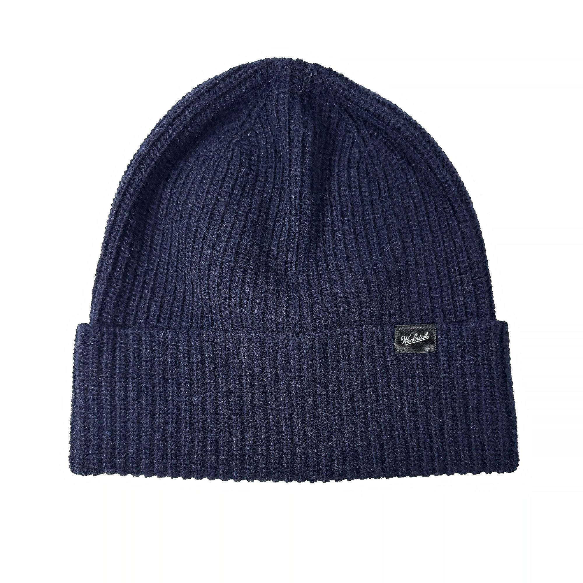 Product image 1 of 2 of Woolrich Men's Merino Knitted Ribbed Beanie - Melton Blue