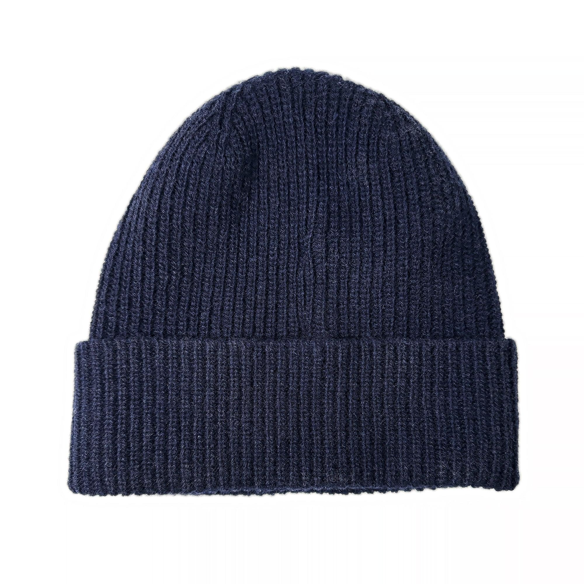 Product image 2 of 2 of Woolrich Men's Merino Knitted Ribbed Beanie - Melton Blue