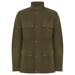 Barbour International Men's Winter SL Slim Fit Wax Biker Jacket