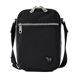 Paul Smith Men's Recycled Polyester Zebra Messenger Bag - Black