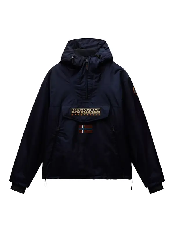 Napapijri Men's Rainforest Next Anorak Jacket - Blue Marine Image 1