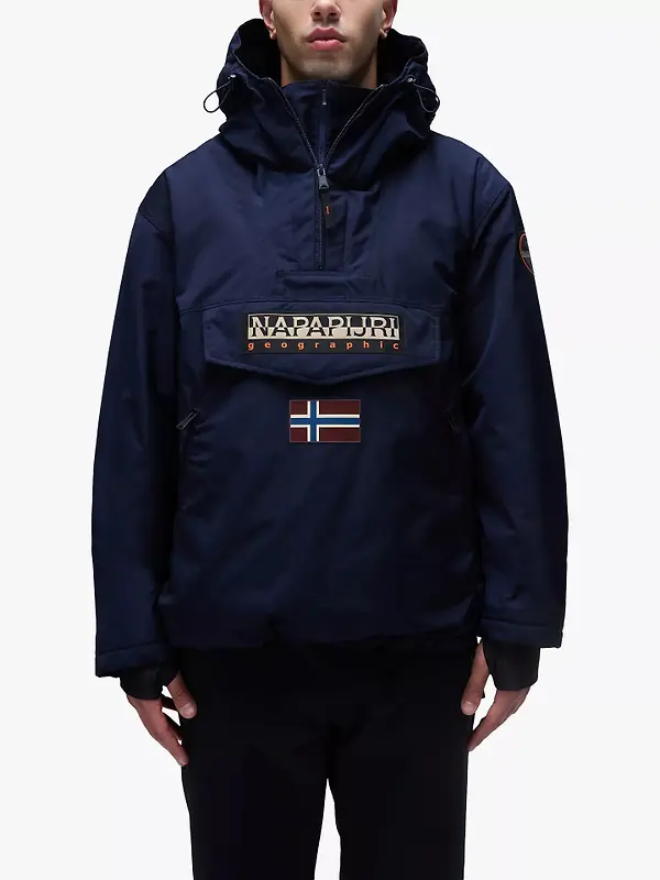 Napapijri Men's Rainforest Next Anorak Jacket - Blue Marine Image 2