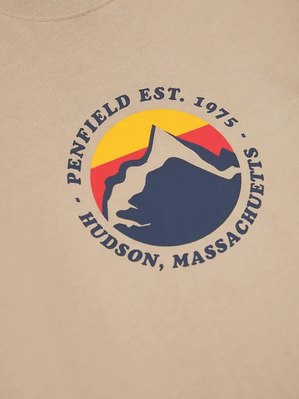 Penfield Men's Circle Mountain T-Shirt - Chinchilla Image 7