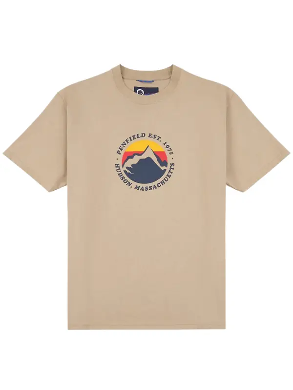 Penfield Men's Circle Mountain T-Shirt - Chinchilla Image 1