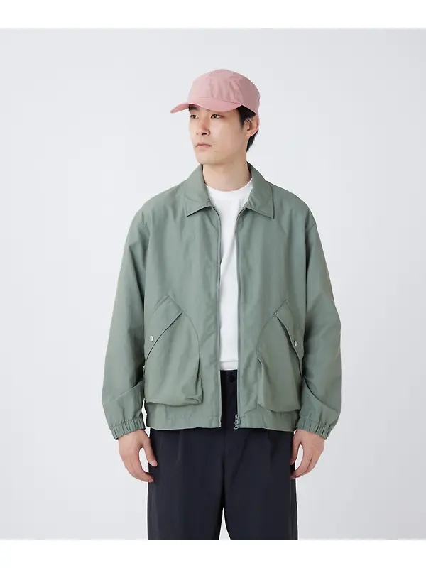 Snow Peak Light Dobby Cloth Harrington Jacket - Foliage Image 3
