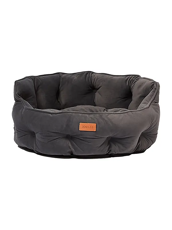 Joules Chesterfield Pet Bed - Grey Image 1