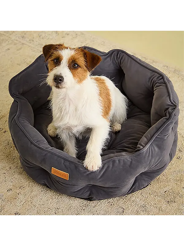 Joules Chesterfield Pet Bed - Grey Image 10