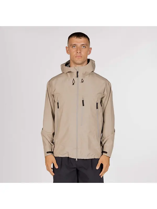 Snow Peak GORE-TEX Rain Jacket - Greige Image 4