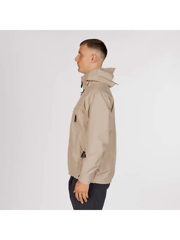 Snow Peak GORE-TEX Rain Jacket - Greige Image 5