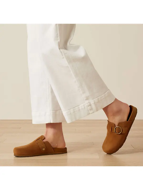Ariat Women's Country Mules - Caramel Suede Image 8