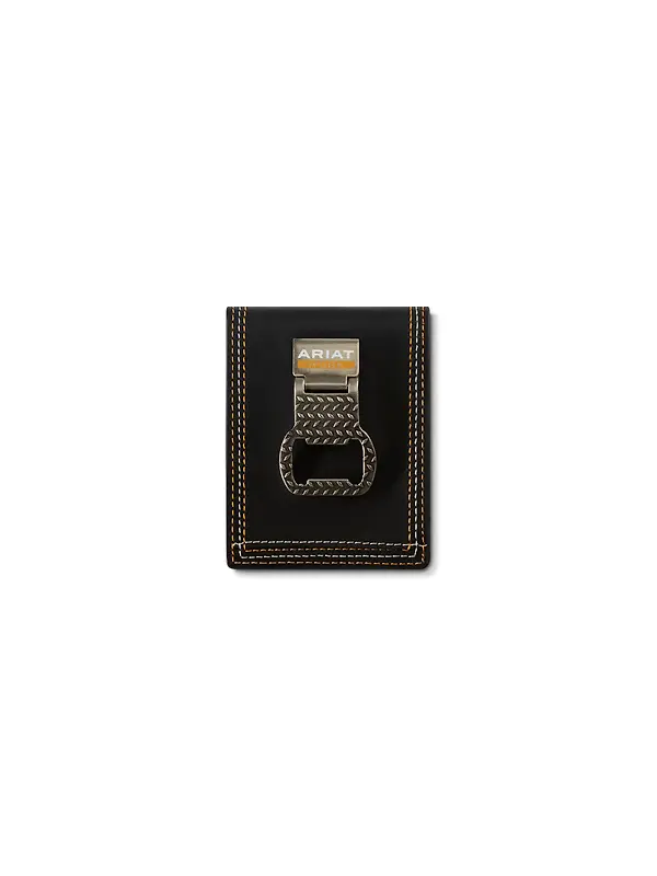 Ariat Work Canvas Bifold Wallet - Black Image 1