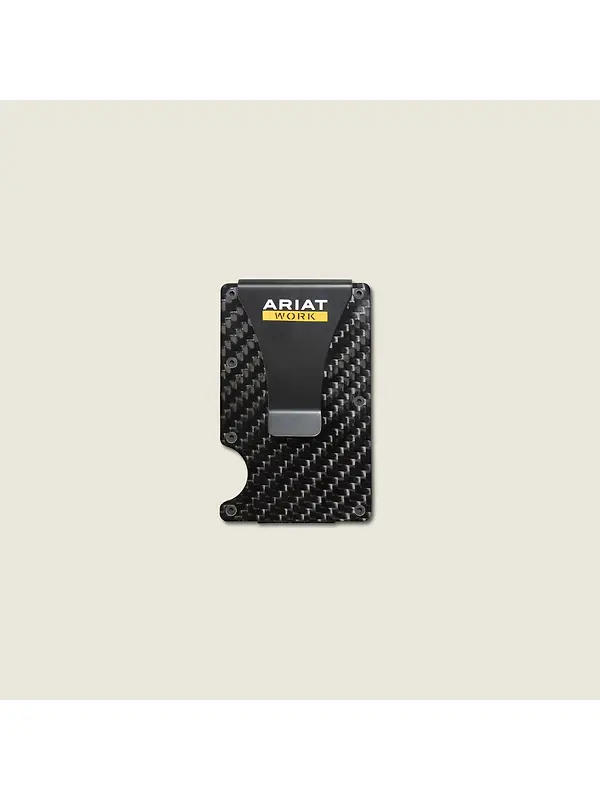 Ariat Work Metal Utility Wallet - Silver Image 2