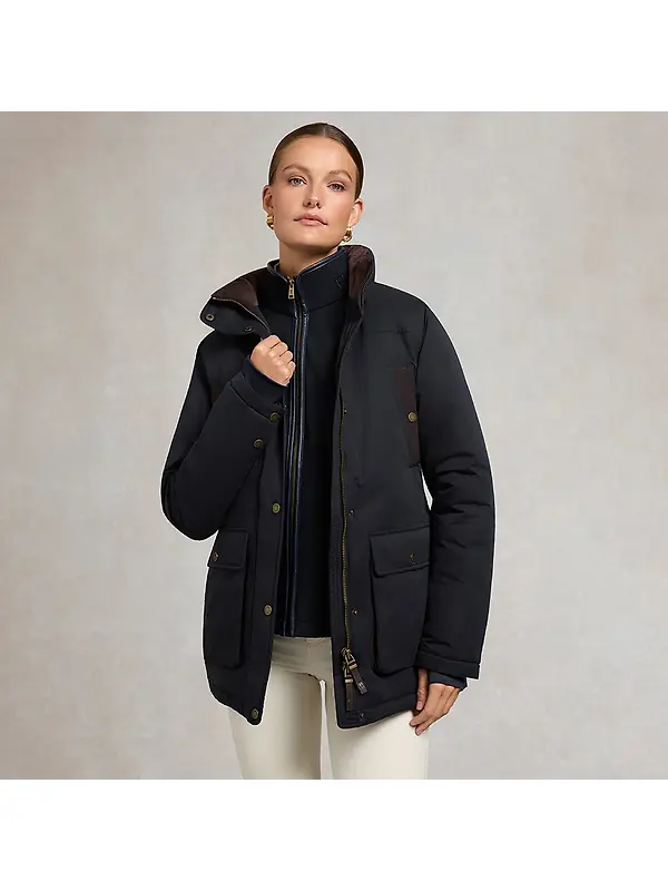 Holland Cooper Women's Stamford Country Coat - Ink Navy Image 3