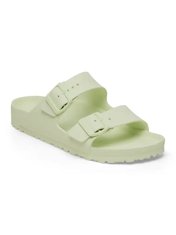 Birkenstock Women's Arizona EVA Narrow Sandals - Faded Lime Image 1