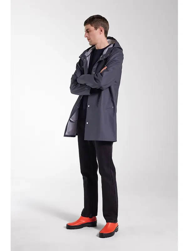 Stutterheim Stockholm Lightweight Raincoat - Charcoal Image 11