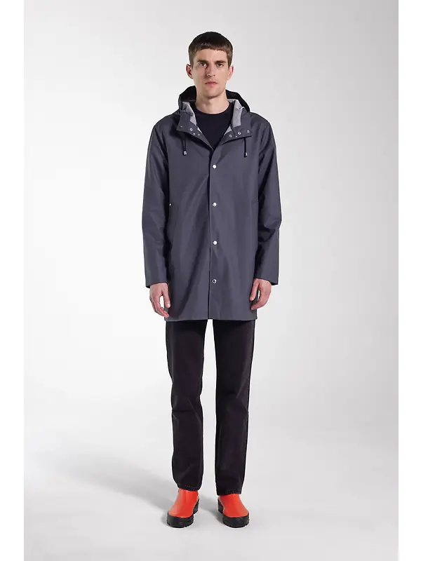 Stutterheim Stockholm Lightweight Raincoat - Charcoal Image 8